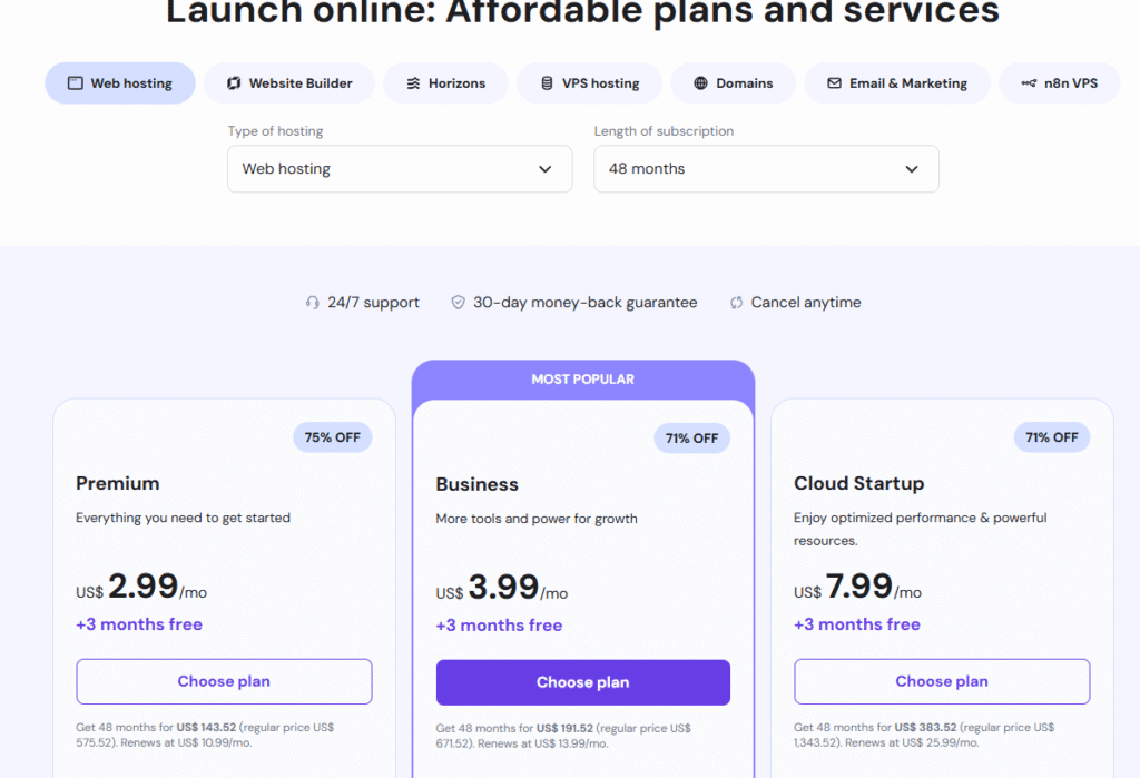 hostinger review 2025